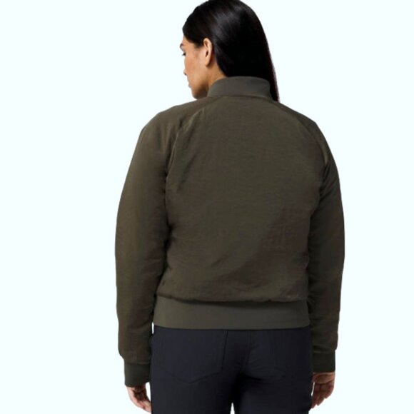 Lululemon Reversible Non Stop Bomber Jacket Dark Olive Green Size 2 - Picture 3 of 12